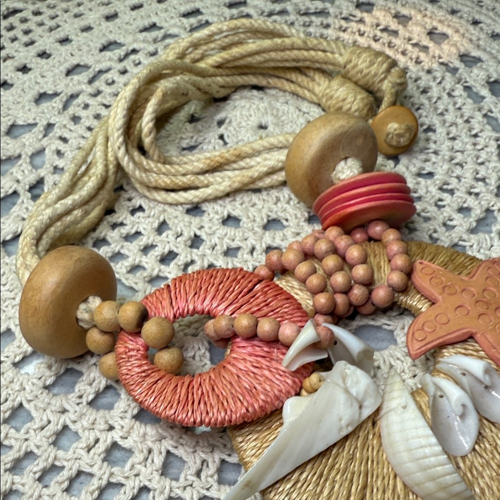 Boho Starfish Statement Necklace - image 3